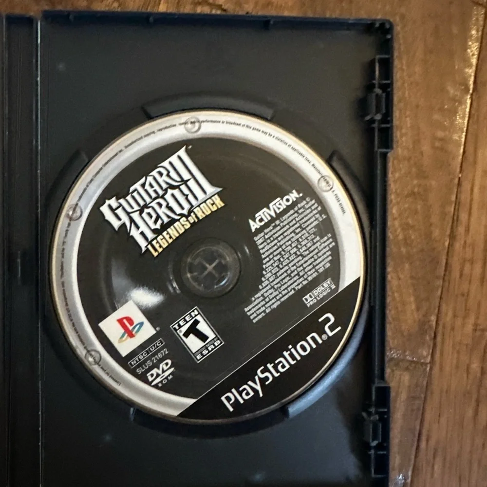 Sony Guitar Hero III: Legends of Rock – PlayStation 2 Black and Orange Cover
